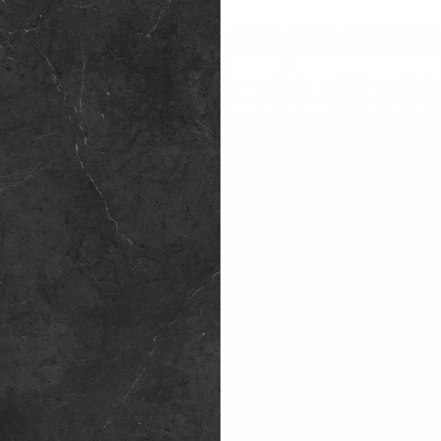 Îlot de cuisine compact Myro avec rangement - Fausse pierre noire et blanc | Îlot de cuisine compact Myro avec rangement - imitation de pierre noire et blanc