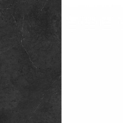 Myro Ilot De Cuisine Avec Rangement - Fausse Pierre Noire Et Blanc | Îlot de cuisine Myro avec rangement - fausse pierre noire et blanc