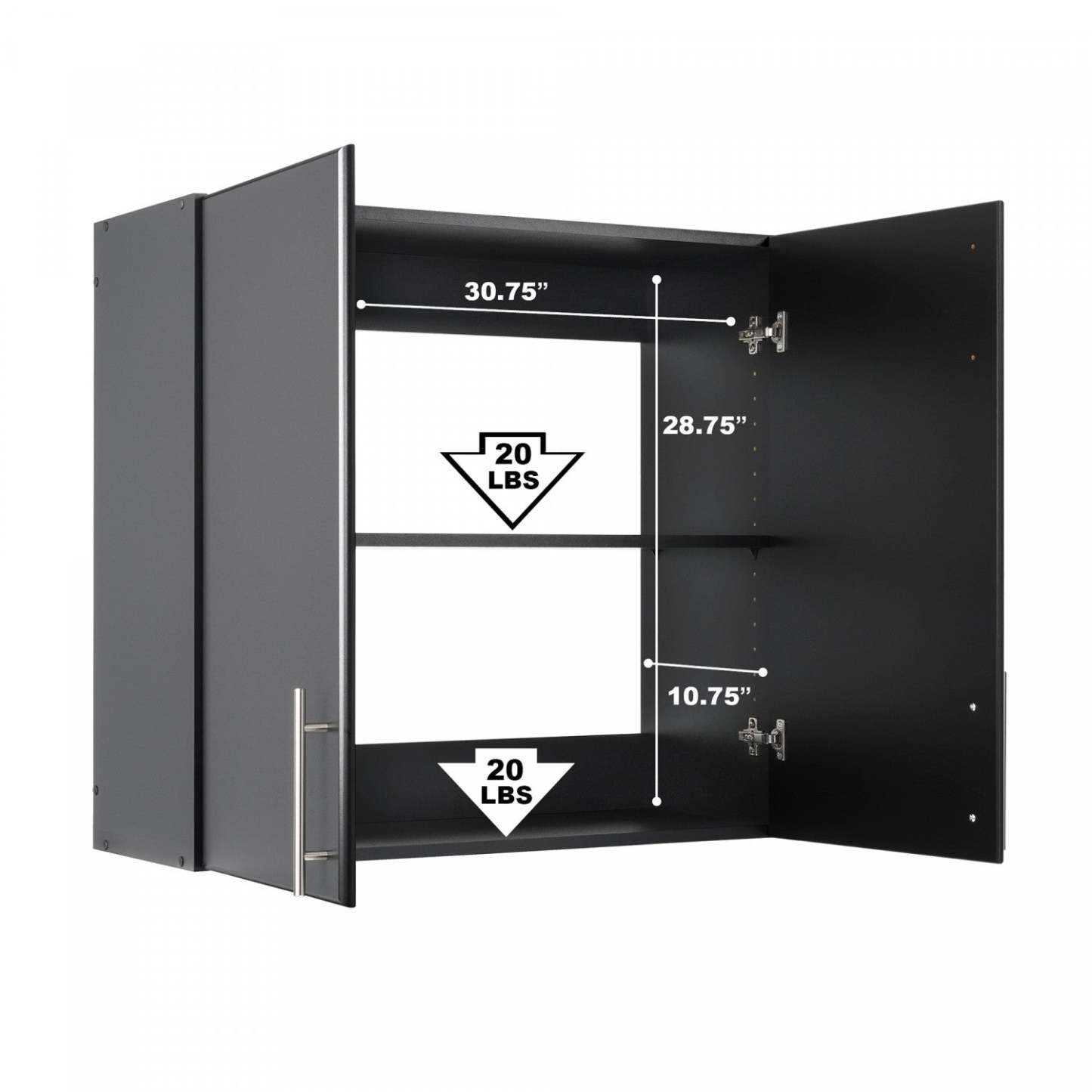 Armoire murale Elite 32 - Noir|Armoire murale Elite de 32 po - noire