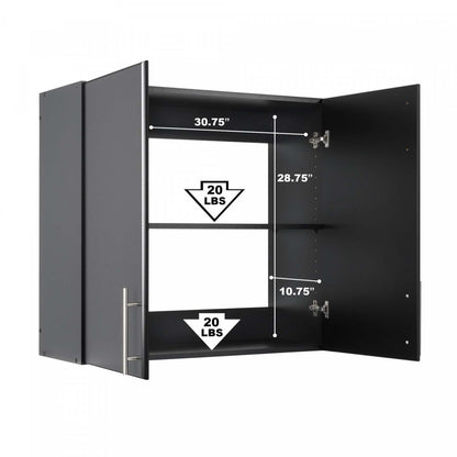 Armoire murale Elite 32 - Noir|Armoire murale Elite de 32 po - noire