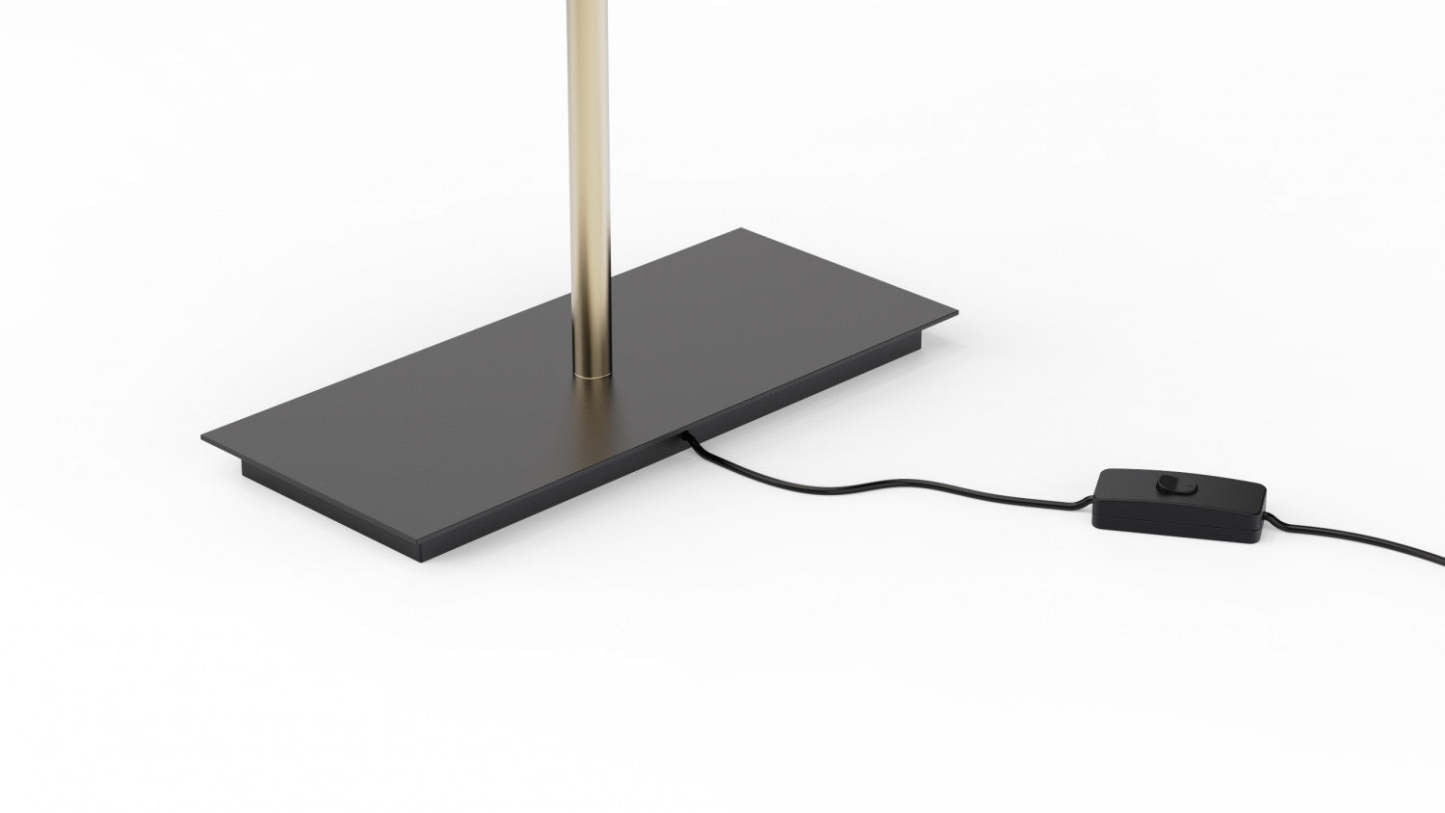 Lampe de table carrée classique dorée 24 avec abat-jour texturé | Lampe de table carrée classique dorée de 24 po avec abat-jour texturé