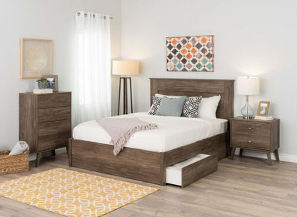 Milo 2-Drawer Nightstand - Drifted Grey|Table de nuit Milo à 2 tiroirs - gris délavé