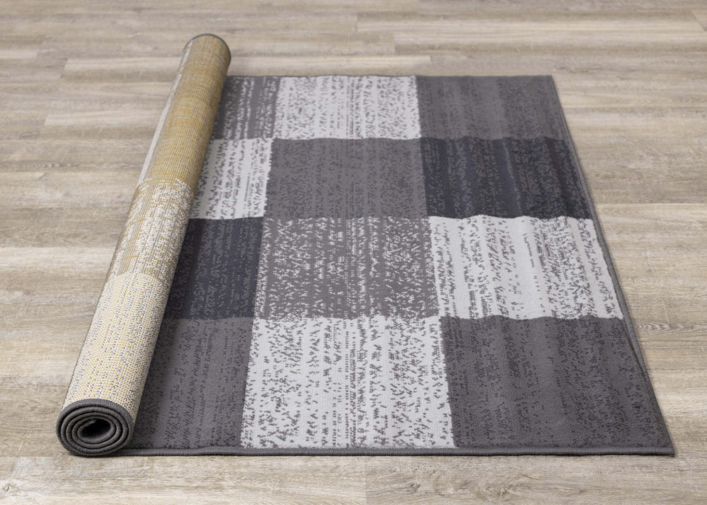 Florence Distressed Blocks Indoor Area Rug - 4'7 x 6'7|Tapis d'intérieur à motifs de blocs vieillis Florence - 4 pi 7 po x 6 pi 7 po