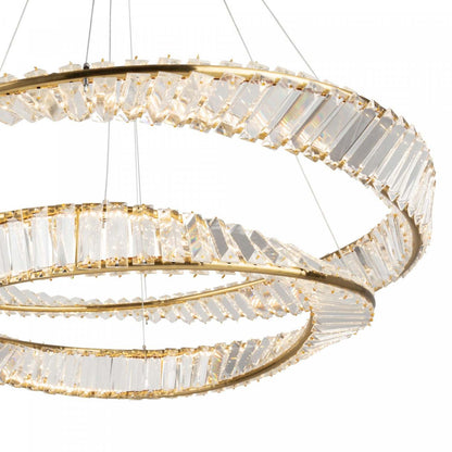 Stella 65 W LED Brushed Brass Chandelier|Lustre Stella laiton brossé à DEL de 65 W|D06HHFZ0