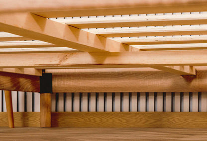 Cadre de lit plateforme simple en métal Essential Base de Smart Base - Naturel | Cadre de lit plateforme simple Smart Base Essential en métal - naturel