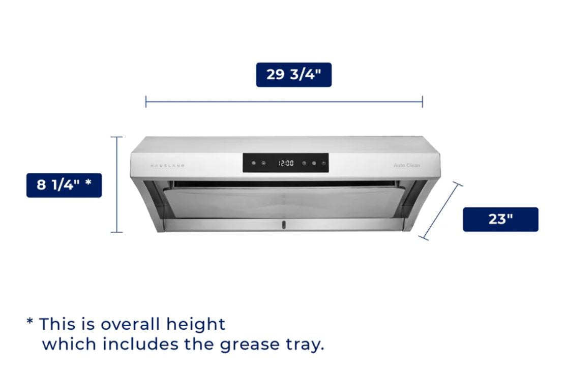 Hauslane 30 Under Cabinet Stainless Steel Range Hood - UC-PS38SS-30|Hotte de cuisinière sous l'armoire Hauslane de 30 po en acier inoxydable - UC-PS38SS-30