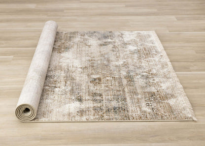 Sydney Beige Grey Cream Distressed Area Runner - 2'0 x 7'10|Couloir vieillir Sydney beige, gris et crème - 2 pi 0 po x 7 pi 10 po