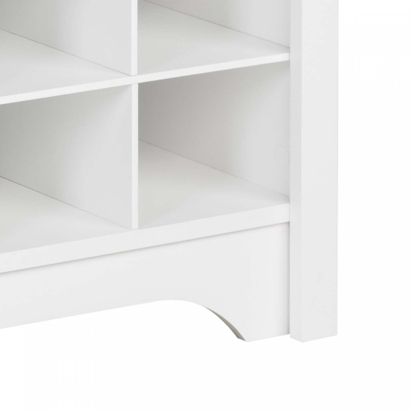 Shoe Cubby Console - White|Console à compartiments pour chaussures - blanche