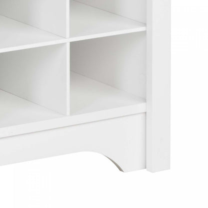 Shoe Cubby Console - White|Console à compartiments pour chaussures - blanche