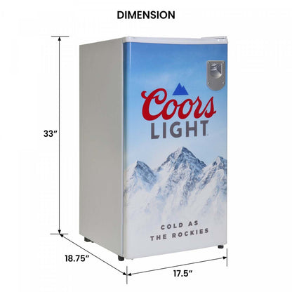 Coors Light 90 Litres Compresseur Compact Réfrigérateur|Réfrigérateur compact à compresseur Coors Light de 90 litres