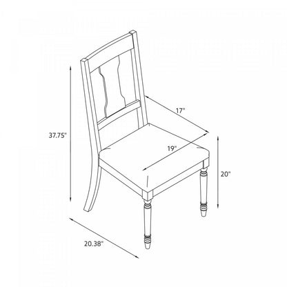 Willow Fabric Teal Dining Chair - Set of 2|Chaise de salle à manger Willow en tissu bleu sarcelle - ensemble de 2