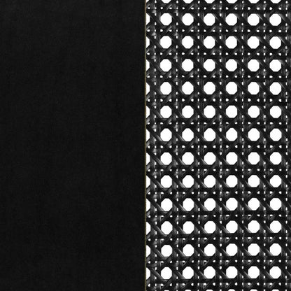 Hype Black Rattan Dining Chair - Set of 2 Black|Chaise de salle à manger Hype noire en rotin - ensemble de 2 en noir