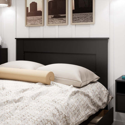 Queen Flat Panel Headboard - Black|Tête de lit à panneau plat pour grand lit - noire