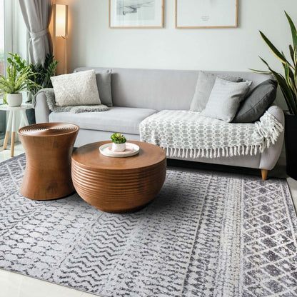 Tapis Roma Safi Gris 4x6 | Carpette Roma Safi grise 4 x 6 | D80GVEWS