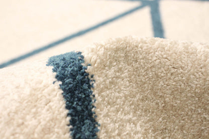 Tapis Anandi ivoire-bleu - 7'10 x 10'2|Carpette Anandi ivoire-bleu - 7 pi 10 pox 10 pi 2 po| D2A9N9Q5