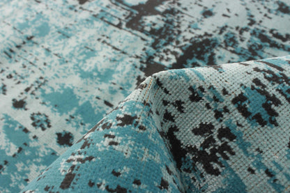 Tapis Chenta Aqua 5'3 x 7'7|Tapis Chenta turquoise 5 pi 3 po x 7 pi 7 po|D86FMYKV