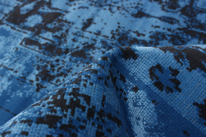 Tapis Chenta Bleu 6'7 x 9'6|Carpette Chenta bleue 6 pi 7 po x 9 pi 6 po|D86FO0EW