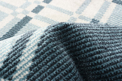 Tapis Roma bleu lavable en machine - 2'6 x 8'0|Carpette Roma bleue lavable à la machine - 2 pi 6 po x 8 pi 0 po|D86FACQ1