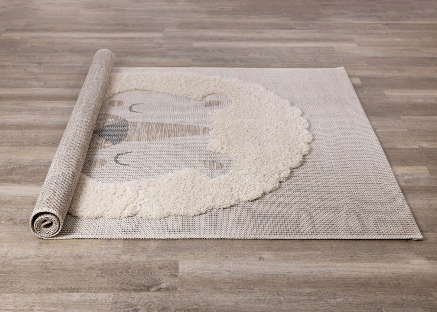 Kids Textured Lion Area Rug - 5'3 x 7'7|Carpette à motif lion texturé pour enfants - 5 pi 3 po x 7 pi 7 po