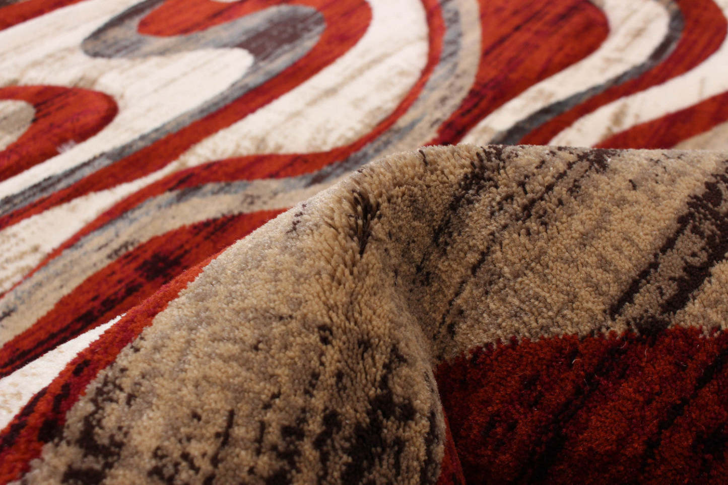 Tapis Allonah rouge - 5 pi 3 po x 7 pi 3 po