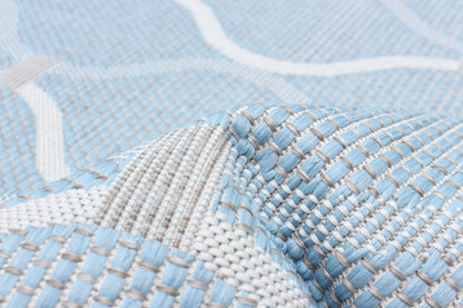 Tapis Neisha Abstract bleu clair 201,8 x 290,9 cm | D86FPGR7