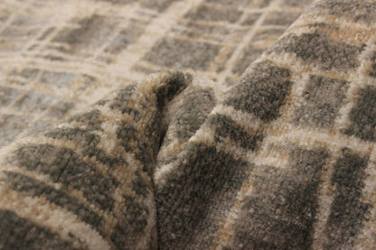 Tapis à carreaux gris - 244 x 305 cm | Carpette Lattice grise - 244 x 305 cm