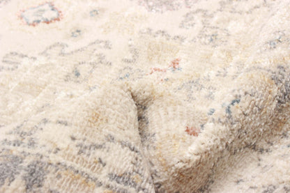Carpette longue Rococo ivoire - 2 pi 8 po x 8 pi 2 po