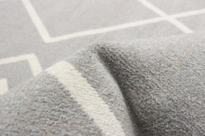 Tapis Kenza gris lavable en machine - 6'0 x 9'0|Carpette Kenza grise lavable à la machine - 6 pi 0 po x 9 pi 0 po|D86FLK8H