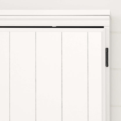 Farnel Armoire de rangement à 4 portes - Blanc pur | Farnel Armoire de rangement avec 4 portes - Blanc solide | D83G1YOD
