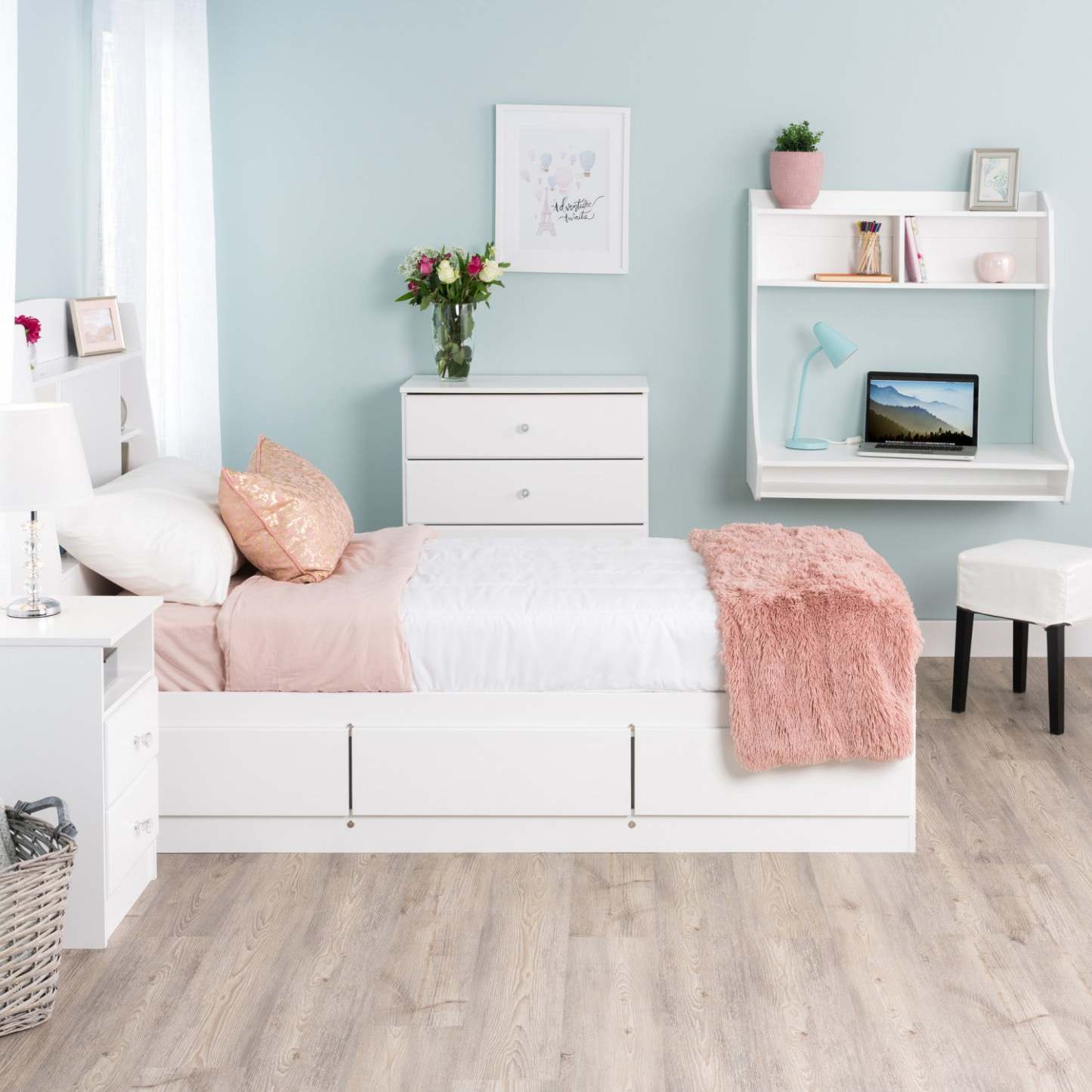 Astrid Kids 4-Drawer Dresser - Blanc|Commode Astrid à 4 tiroirs pour enfants - blanche