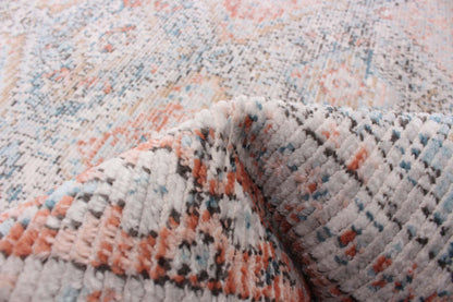 Carpette Leandra cuivrée/bleue 5 pi 3 po x 7 pi 3 po|D86FAA7X