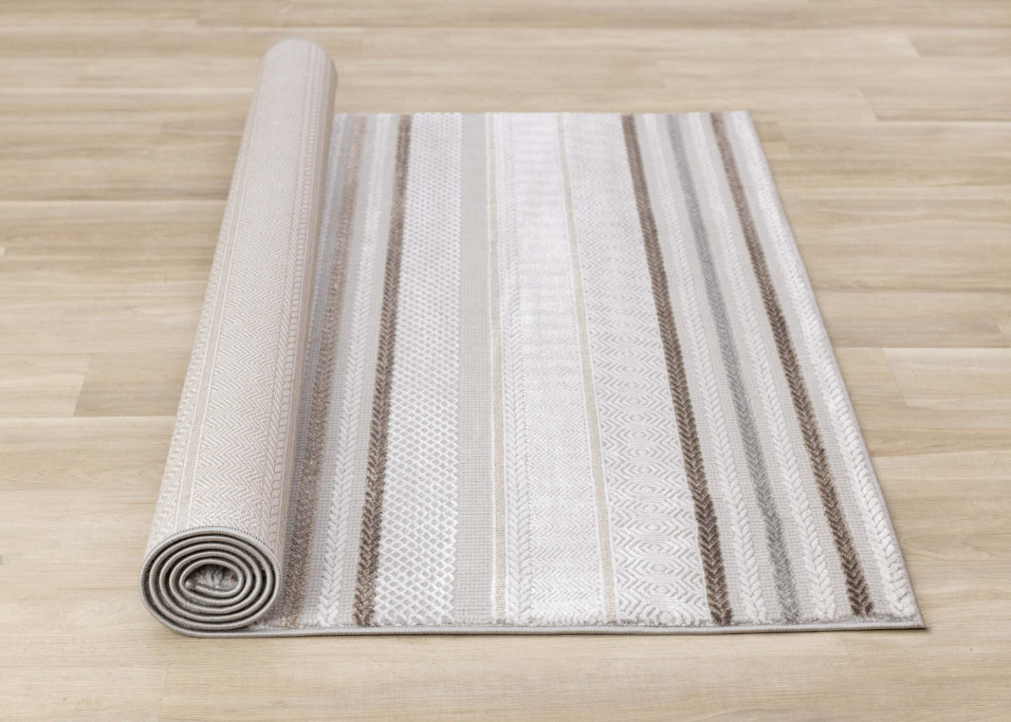 Tapis d'intérieur rayé London - 6'7 x 9'6|Carpette London à rayures pour l'intérieur - 6 pi 7 po x 9 pi 6 po