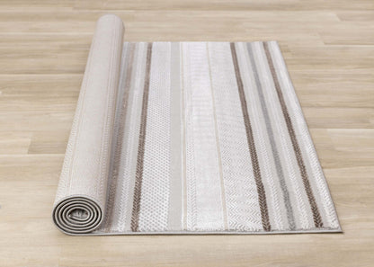 Tapis d'intérieur rayé London - 5'3 x 7'7|Carpette London à rayures pour l'intérieur - 5 pi 3 po x 7 pi 7 po