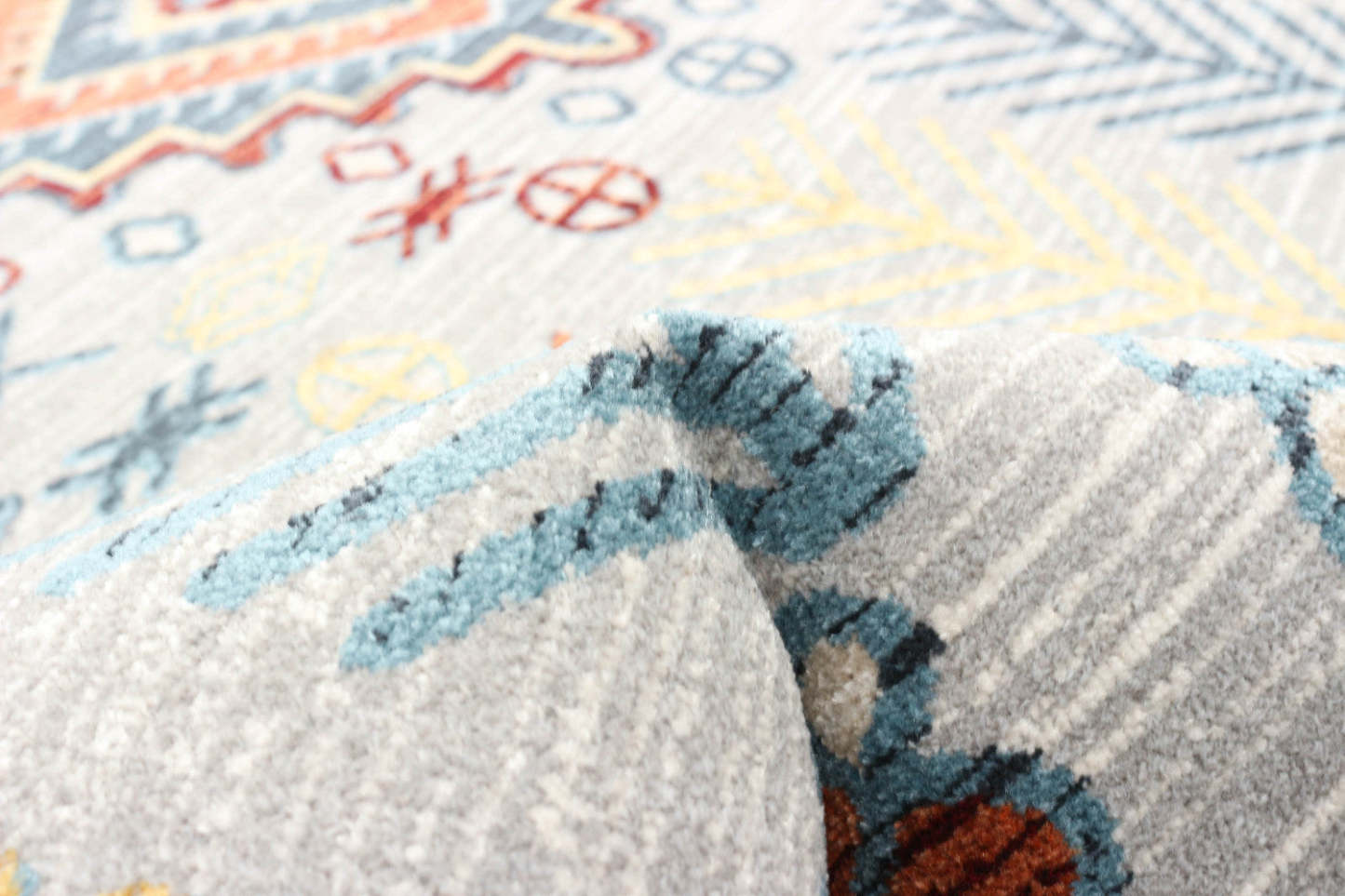 Tapis gris gypsy lavable en machine - 8'0 x 10'0|Carpette Gypsy grise lavable à la machine - 8 pi 0 po x 10 pi 0 po|D86FK095