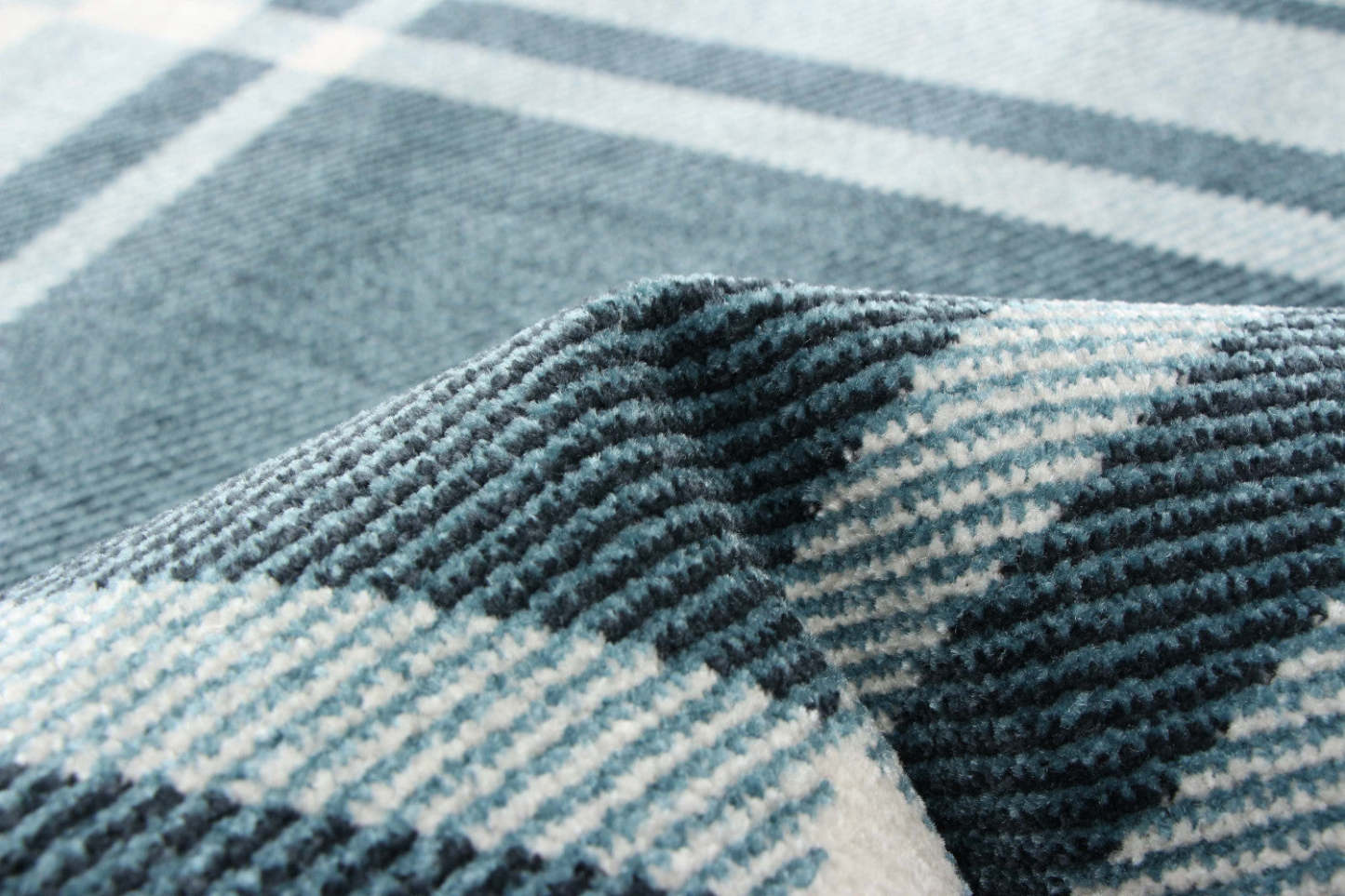 Tapis Roma bleu lavable en machine - 3'0 x 5'0|Carpette Roma bleue lavable à la machine - 3 pi 0 po x 5 pi 0 po|D86FV0RI