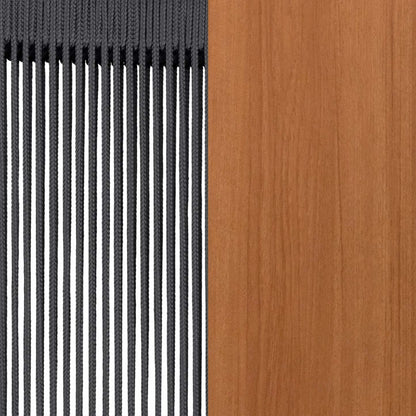 Agave Wood Rope Lounge Chair – Naturel/Gris|Fauteuil de détente Agave en bois et en corde - naturel et gris