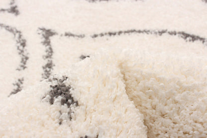 Gael Ivory Shag 3'11 x 6'0 Area Rug|Tapis à poil long Gael ivoire 3 pi 11 po x 6 pi 0 po|D86FDLRU