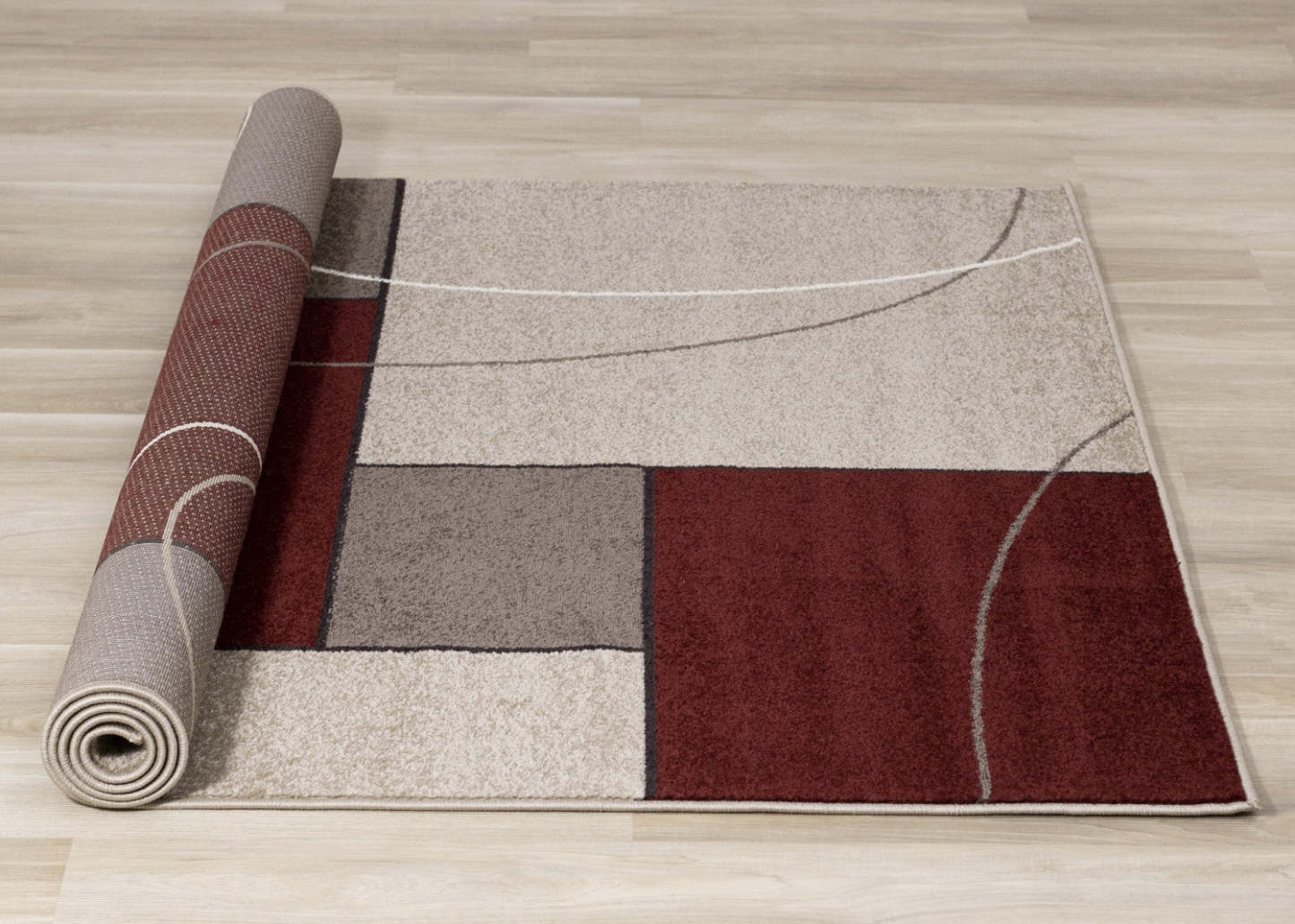 Carpette Charlotte à motif géométrique abstrait - 6 pi 7 po x 9 pi 6 po