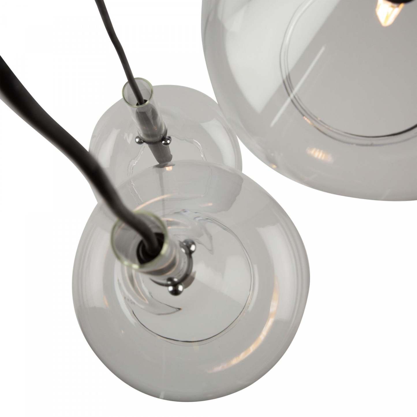 Luminaire suspendu noir conique à 3 lumières | Luminaire suspendu Conic noir à 3 ampoules | D06H45IQ