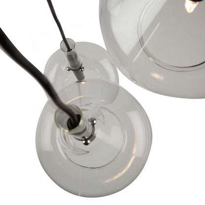 Luminaire suspendu noir conique à 3 lumières | Luminaire suspendu Conic noir à 3 ampoules | D06H45IQ