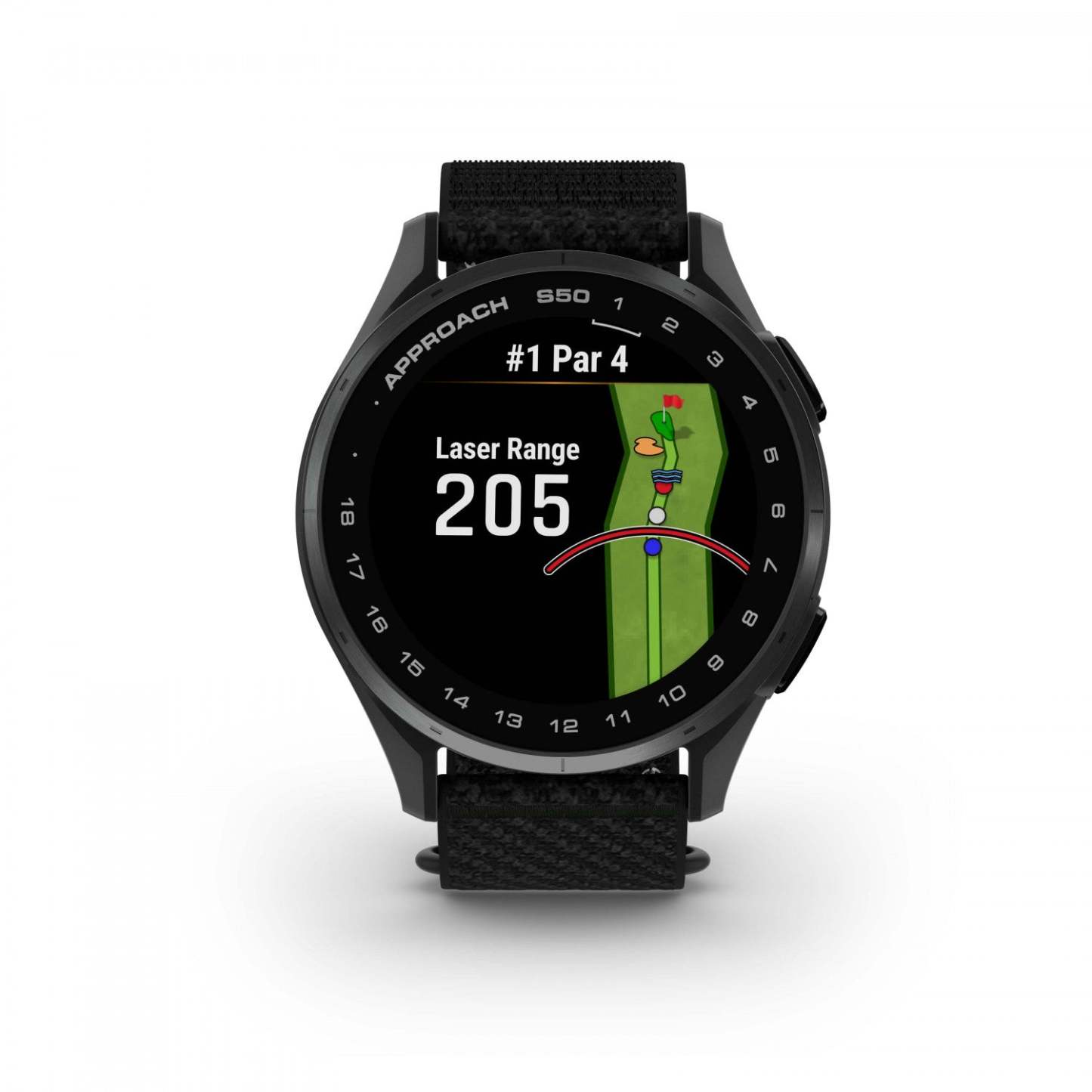 Garmin Approach S50 Amoled Montre Connectée de Golf - Gps, 43 000 Parcours Préchargés | Lunette en Aluminium Ardoise