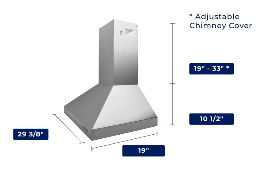 Hotte de cuisinière murale Hauslane 30 en acier inoxydable - WM-530SS-30B|Hotte de cuisinière murale Hauslane de 30 po en acier inoxydable - WM-530SS-30B