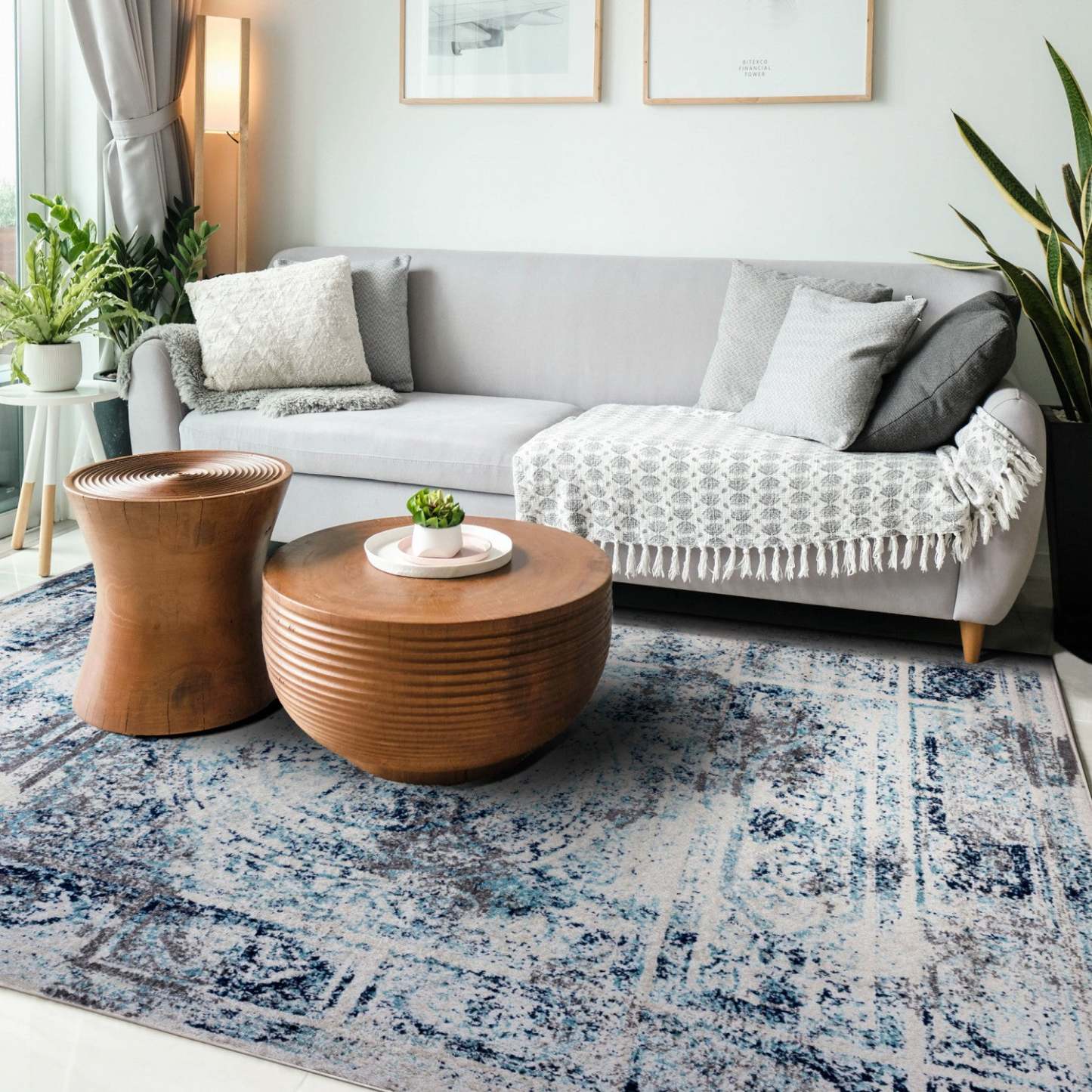 Tapis Roma Tempo bleu marine 4x6 | Tapis Roma Tempo bleu marine 4 x 6 | D80G6ENO