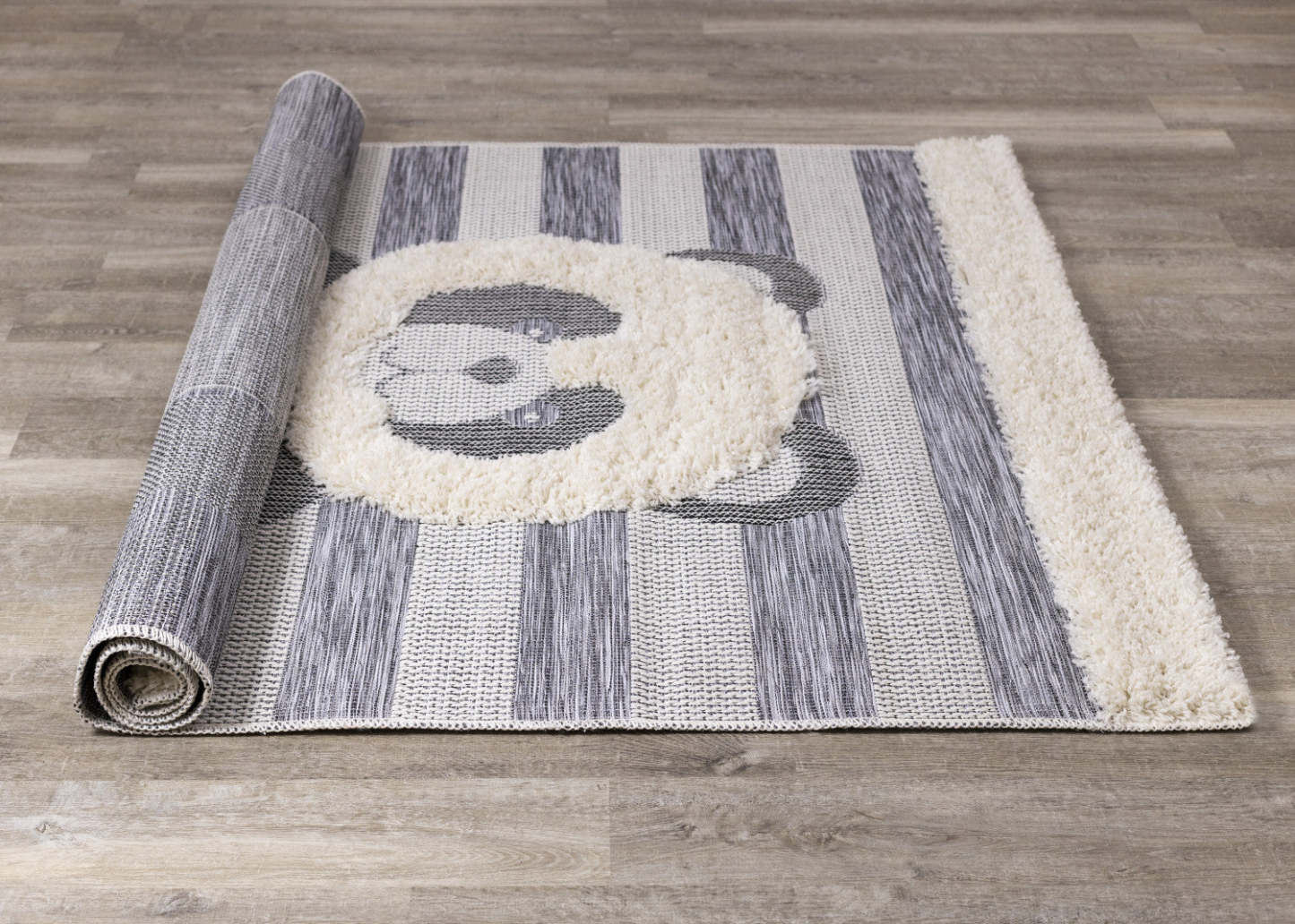 Kids Panda Area Rug - 5'3 x 7'7|Carpette à motif de panda pour enfants - 5 pi 3 po x 7 pi 7 po