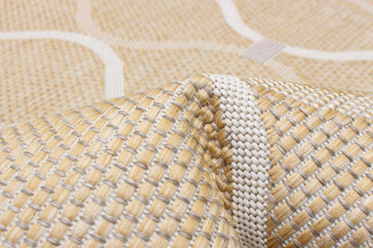 Tapis Neisha Abstract doré 6'7 x 9'6 | D86FHKZD