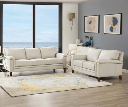 Canapé Hydeline Westcott en cuir - Vanille|Canapé Westcott de Hydeline en cuir - vanille