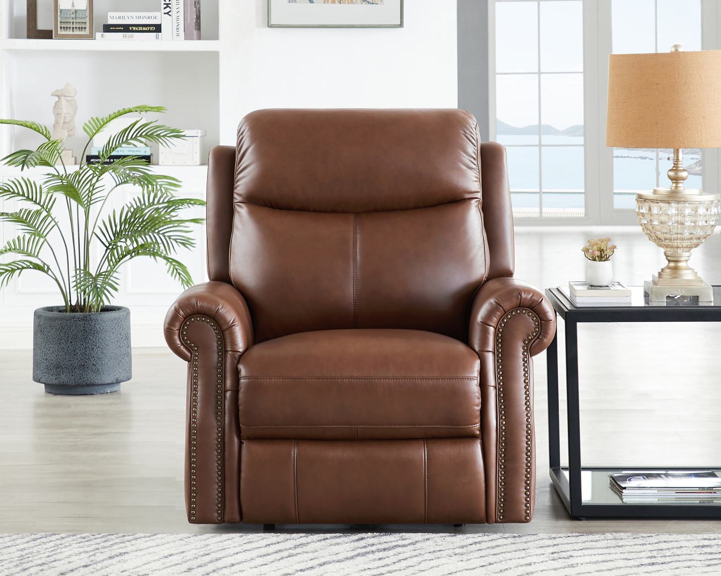 Fauteuil à inclinaison électrique Royce de Hydeline - brun