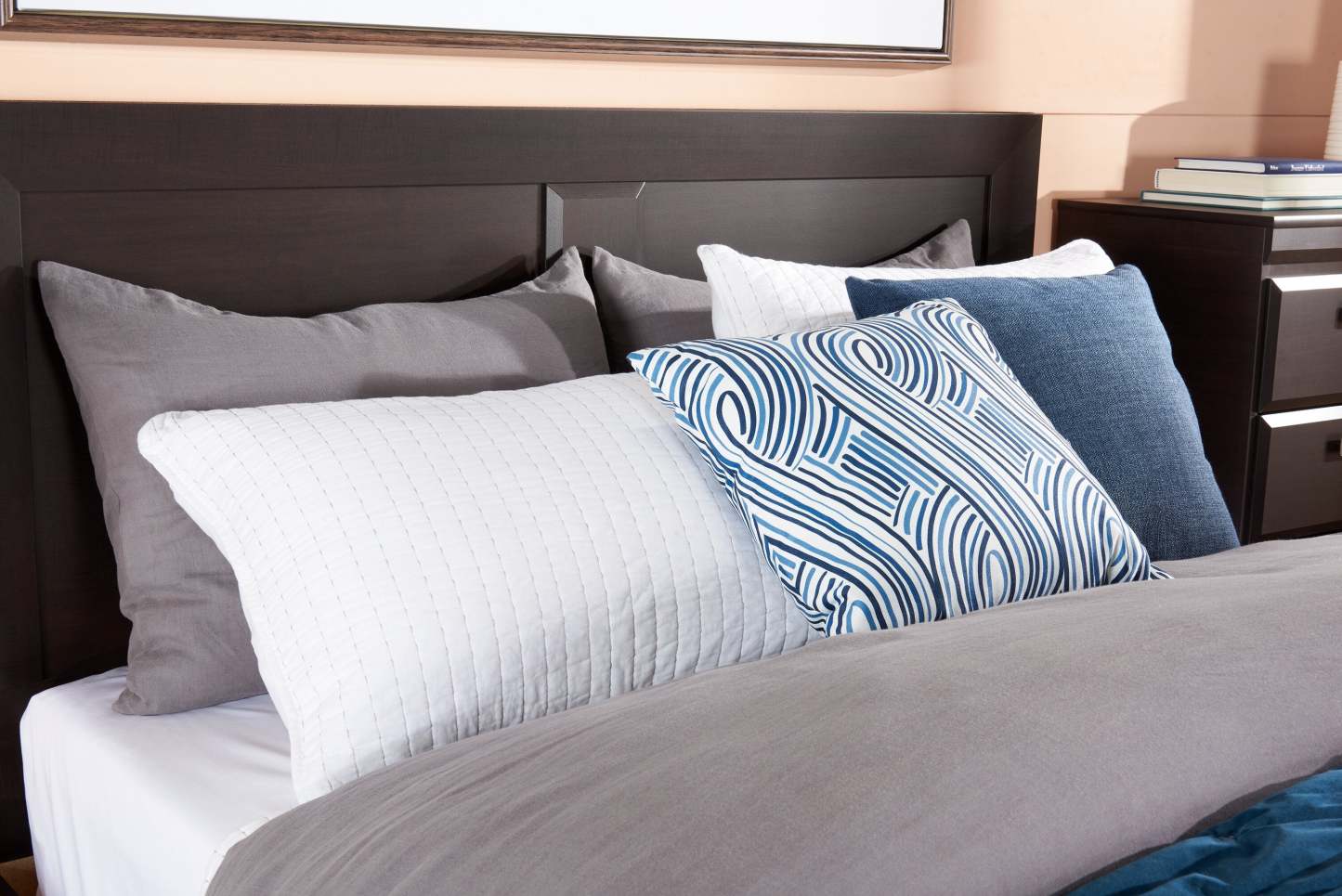 Coussin décoratif Sparta - bleu|73426ADP