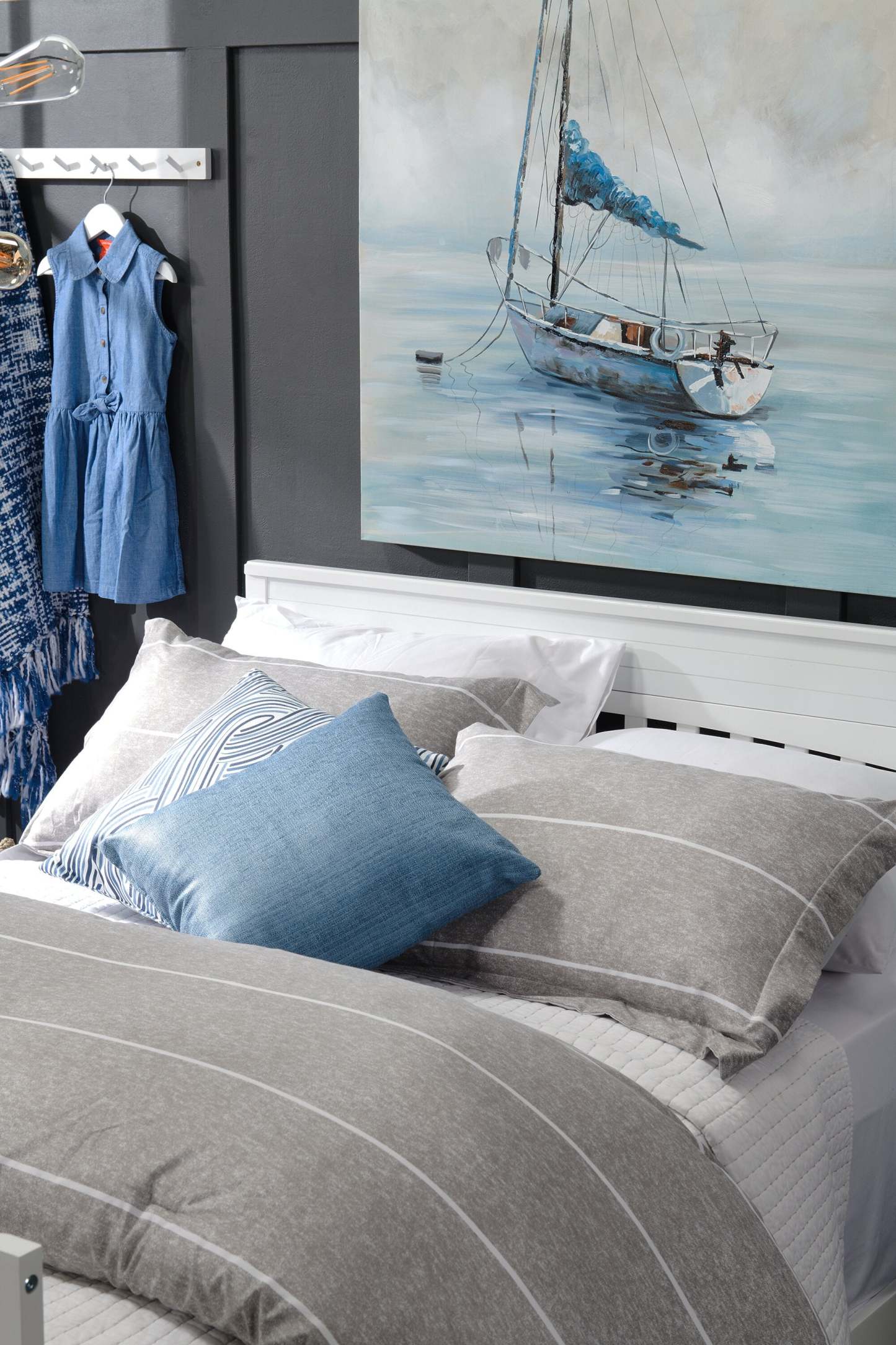 Coussin décoratif Sparta - bleu|73426ADP