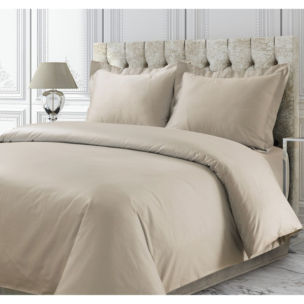 Housse de couette surdimensionnée en satin de coton 750 fils